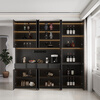 Momica ENF grade custom-made sideboard and dining table integrated 2.5/2.6/2.7/2.8 meters high cabinet wine cabinet storage cabinet 1.4 meters long * 2.6 meters high four-door sideboard six doors