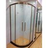 304 stainless steel shower room partition dry and wet separation bathroom shower room curved fan-shaped simple glass door internet celebrity door-to-door measurement does not contain steam