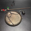 Huanjin ancient old-fashioned small copper scale weighing grams of Chinese medicinal materials old steelyard weighing centimeters and other weighing small steelyard imitation antique bronze scale ornaments Ancient old-fashioned small copper scale weighing old steelyard steelyard of Chinese medicinal materials