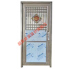 Meikejie stainless steel door 304 single door balcony door flat frame door entry door rental door utility room door engineering door customization 201 890*2000 outside right opening