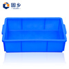 Guxiang Plastic Box Thickened Logistics Turnover Box Parts Material Box Classification Organizing Basket Storage Box Tool Box Storage Box Storage Accessories Box Plastic Basket Rectangular Box Flat Mouth Box Small Square Box Blue No. 6 379*241*99mm