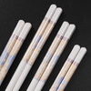 Thousand-Year-Old Ceramic Chopsticks High-end 99.9% Antibacterial Rate High Temperature Resistant Household Mildew-proof Hotel Tableware 10 Pairs kz0662