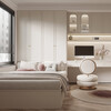 Hualeji Tianjin whole house custom-made French cream style children's room desk wardrobe integrated tatami custom furniture customization Make an appointment to consult in the store