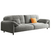 Duwo fabric sofa living room modern simple sofa small apartment double seat straight sofa 1.8m light gray