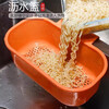 Kitchen sink drain basket can be hung filter basket vegetable and fruit plastic drain rack food separator universal wet and dry separation green 1 piece storage/draining/moisture-proof
