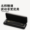 Guoguang 24-hole Guozhiguang imported gong polyphonic harmonica (matte black, wave tone, with teaching materials, glasses case)