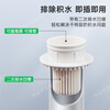 Weixing PVC50 pipe secondary drainage concealed floor drain thickened simple second row dry slurry layer waterproof second row straight pipe fittings pre-embedded genuine