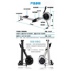 MI Xiaomijiao rowing machine home wind resistance C2 folding fitness commercial fitness equipment intelligent resistance adjustment gym studio wind resistance bicycle