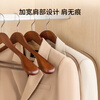 Left corner solid wood suit hanger thickened wide shoulder wooden suit seamless non-slip clothes drying rack home clothes hanging 4 retro colors
