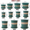 Flower pot plastic wholesale large balcony pothos small potted tray extra large gallon resin succulent pot + tray tall 2 gallon diameter 22cm 10 pieces