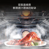 Midea SX5pro steam oven all-in-one machine embedded steaming, baking, frying and stewing 4-in-1 55L large capacity white fully embedded household steam oven oven graphene turbine hot air temperature and humidity Midea SX5Pro white moonlight embedded steaming oven