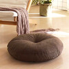 Bai Qixin Bay Window Cushion Seat Cushion Butt Cushion Linen Futon Meditation Mat Office Chair Cushion Student Round Cushion Bay Window Seat Cushion Brown Removable and Washable 40*10cm