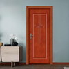 Solid wood door, bedroom door, oak painted door, walnut color room door set, indoor door, sanitary door, customized original wood door, rubber wood painted door style 1