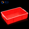 Guxiang Plastic Box Thickened Logistics Turnover Box Parts Material Box Classification Organizing Basket Storage Box Tool Box Storage Box Storage Accessories Box Plastic Basket Rectangular Box Flat Mouth Box Small Square Box Red No. 6 379*241*99mm