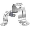 Tianzhuo Hardware 304/201 stainless steel pipe clamp riding pipe bracket pipe buckle hose clamp water pipe clamp U-shaped pipe clamp hoop M20-10 pcs 304 material 4 points