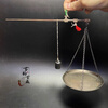 Huanjin ancient old-fashioned small copper scale weighing grams of Chinese medicinal materials old steelyard weighing centimeters and other weighing small steelyard imitation antique bronze scale ornaments Ancient old-fashioned small copper scale weighing old steelyard steelyard of Chinese medicinal materials