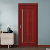 Solid wood door, bedroom door, oak painted door, walnut color room door set, indoor door, sanitary door, customized original wood door, rubber wood painted door style 1