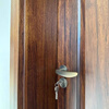 Solid wood door bedroom door ebony wood painted door walnut room door cherry wood interior door villa high-end ebony wood painted door