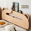 Genji Wood Language Children's Bed Boy Girl Bear Night Light Single Bed Solid Wood Bedside Storage Bed Cartoon Bed 1.5*2 Single Bed