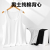 Jingshu cotton Jingdong's own brand cotton men's 10A antibacterial cotton sweat-absorbent breathable vest base layer white 2XL