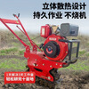 Wornongside SF free shipping crawler chain rail diesel micro-tiller ditching red bull loose soil farmland agricultural small red bull plow Chongqing gasoline 170 hand-pulled + flipping plow