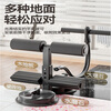 Pavov sit-up assistive device fitness equipment home suction cup abdominal abdominal muscle training for men and women supine board advanced model - drawstring double suction cup / three-speed adjustment / black