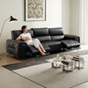 Chivas First Class Monica 30759 Genuine Leather Zero Wall Electric Sofa Black 2.88m Italian Living Room 2025 New Style