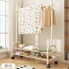 Quanpin house floor-standing vertical bedroom household indoor removable clothes rack storage hanging clothes rack coat and hat rack single 60