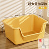 Free cat litter scoop, cat litter box, large bathtub-type semi-enclosed anti-splash, anti-sand cat toilet, cat supplies, green extra-large size