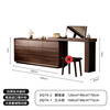 Zhixinmuwang all solid wood dressing table dressing table bucket cabinet integrated bedside cabinet locker flip cover dressing table retractable swivel desk