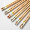 Millennium Love Wood Printed Bamboo Chopsticks Persimmon Ruyi Nodding High-end Mildew-proof and Anti-slip Home Healthy Hotel Restaurant Chopsticks kz0776