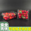 Disposable fruit box rectangular packaging transparent fruit and vegetable preservation plastic strawberry packaging with lid two kilogram box 1000 boxes size see picture 100 sets box packaging