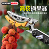 OUDISI high-branch shears telescopic pole 5-meter fruit picker pruning shears fruit picking loquat and lychee shears high-altitude telescopic pole picker flagship upgrade 1.9-5.5 meters 4-section telescopic + 4 pieces No specifications