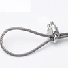 Shantou Lincun 304 stainless steel wire rope chuck U-shaped lock buckle rolling head wire clamp rope clamp lock head wire clamp 304 stainless steel M6 (3 pieces)