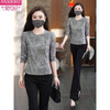 Modal 2026 Spring and Autumn New Fashionable Long-sleeved T-shirt Women's Round Neck Shirt Slim Fit Versatile Bottoming Shirt Top Gray M 85-100 Jin