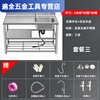 Ye Yu directly sells kitchen thickened stainless steel sink with platform single-slot washbasin household simple floor-standing dishwasher with hot and cold faucet set 120CM three layers-left double basin-Jihuo