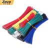 ZAVE double-ended tinned wire conductor electronic connecting cable jumper red 10cm (100 pieces)