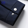 ROMON executive jacket men's coat men's autumn business casual seamless lapel middle-aged and elderly dad wear 507 navy XL