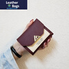 Ye Yu ins new Korean style square small wallet women's short folding simple fashion women's card holder mini coin purse 30% off - black (square buckle)