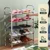 Bo Naling shoe rack doorway multi-layer simple shoe cabinet living room dormitory rental room storage rack five-layer stainless steel shoe rack 100CM