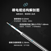 XINQY Xinqiyuan 086 copper tube RF connection cable DC-18GHz semi-steel/rigid SMA connector equipment signal test fixed extension cable SMA female-SMA female 0.1m