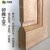 Pure solid wood door, interior door, American style solid wood door, walnut wood, new Chinese style painted room door, bedroom door, red walnut wood door, door leaf + door cover + lines