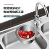 Stainless steel swan drain basket for collecting rice, special hanging drain rack for kitchen sink, dry and wet separation hook, garbage filter basket, stainless steel swan drain basket