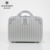 Sheraton (SHERIDAN) business travel trolley case, multi-purpose luggage, boarding code box, 20-inch + 14-inch combo trolley case, silver SHX807