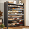 Jiangwei Shoe Cabinet Door Entry Cabinet Integrated Wall Storage Rack Multi-layer Home Door New Style 2025 Price Gray 7 Layers Length 100 Height 115cm