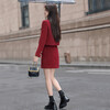 Sibaishe Xiaoxiangfeng Suit 2025 Autumn New Women's Round Neck Jacket and Skirt Two-piece Set