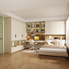 Sofia whole house custom bed box double bed Japanese tatami bed bedroom furniture bay window study room bookcase wardrobe combination customized gold