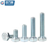 Guwanji grade 8.8 galvanized external hexagonal screws GB5783 hexagonal bolts high-strength extended machine screws M4M5M6-M27 M20x80 2 pieces