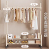Quanpin house floor-standing vertical bedroom household indoor removable clothes rack storage hanging clothes rack coat and hat rack single 60
