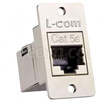 L-com Nuotong metal shielded network port adapter ECF504 Ethernet connector RJ45 network cable female seat ECF504-UAAS protruding installation A to A